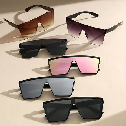 2-4PCS Oversize frame One-piece Goggle Men Woman Sunglasses Interior Accessory Protective Gears Anti Glare Car Driving Glasses
