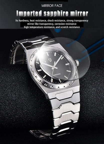 PAGANI DESIGN 2026 new ultra-thin 7mm quartz men's watch stainless steel sapphire 10Bar waterproof C3 upgrade V2 reloj hombre