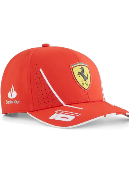 2025 Ferrari Monza Special Edition Blue Hat, 24 Year Leclerc 16 Hat, 25 Year Chinese GP Hat