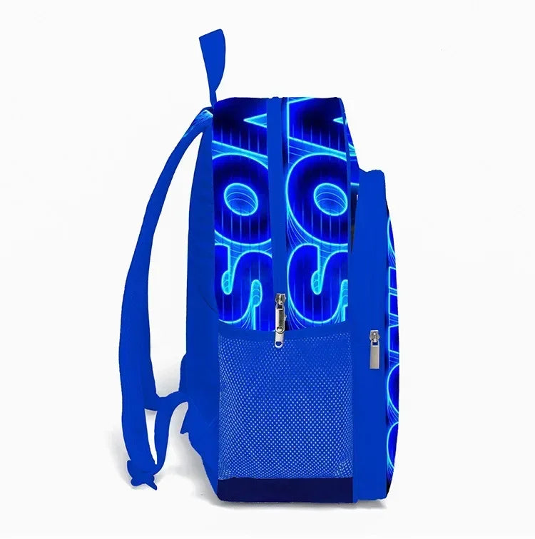 2025 New Arrival Sonic School Bag Lunch Bag Pencil Case Boys Girls Daily Use Book Cartoon Book Bags For Kids Christmas Gift