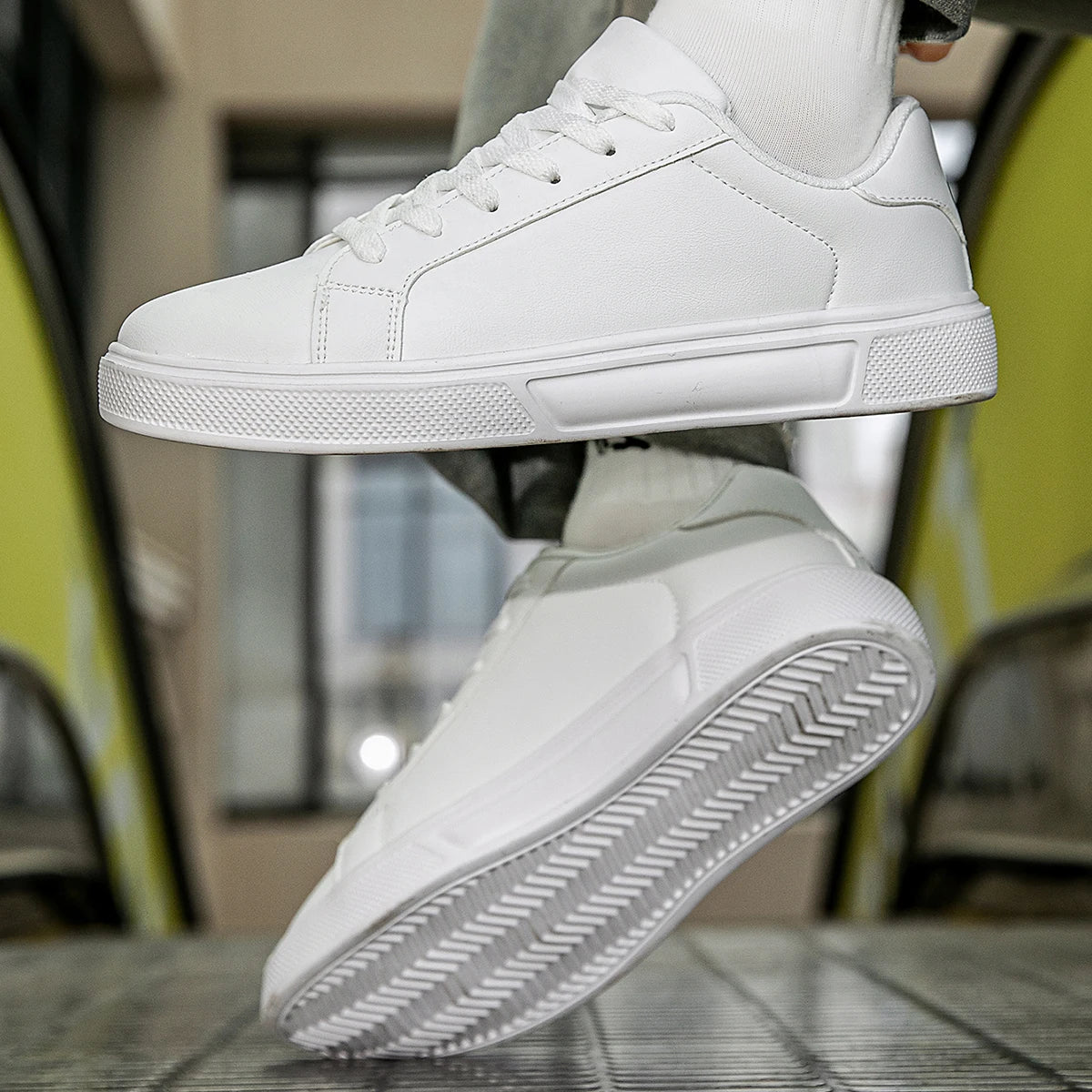 Herrenschuhe aus Kunstleder, Sneaker, trendige Freizeitschuhe, Herrensneaker, vulkanisierte Herrenschuhe, Paarschuhe, Damenschuhe