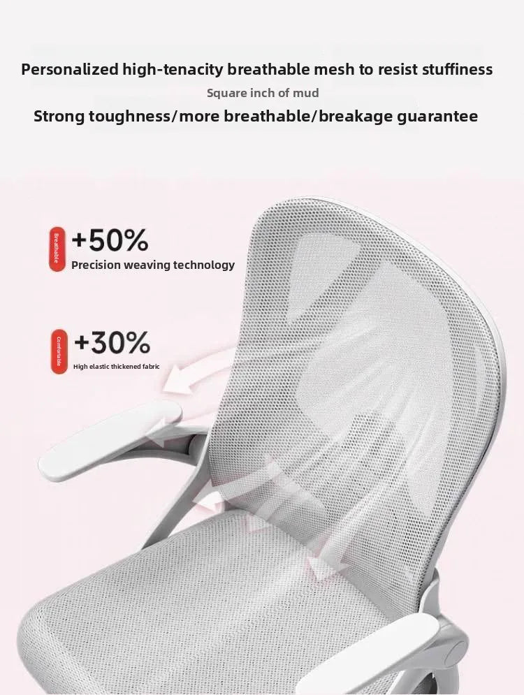 Ergonomic Gaming Chair with Adjustable Height, Comfort Support Cushion, Office Desk Chair for Home, Dorm, Gaming, and Long Hours Use