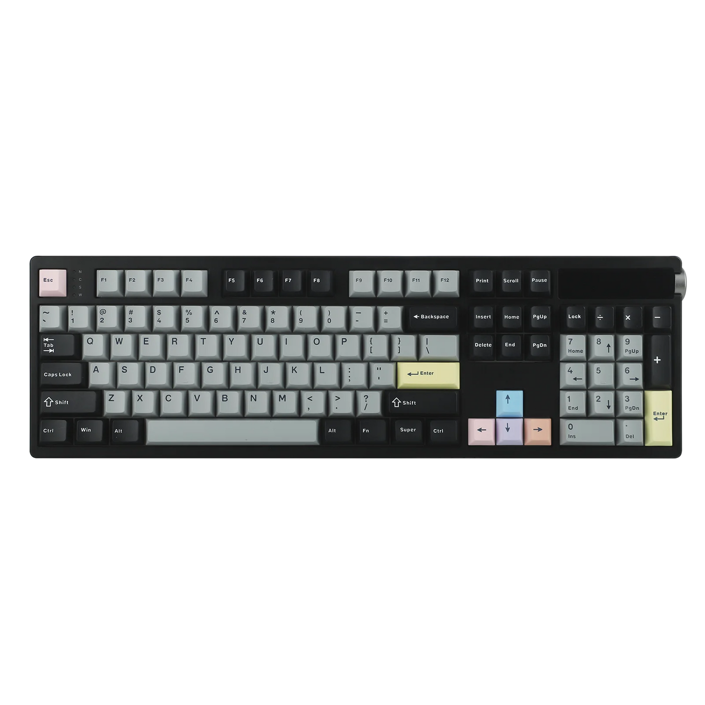 Teclado mecánico EPOMAKER TH108 PRO 100% de tamaño completo, hot-swap, con cable/BT/inalámbrico 2.4Ghz, pantalla y perilla, batería de 10000mAh