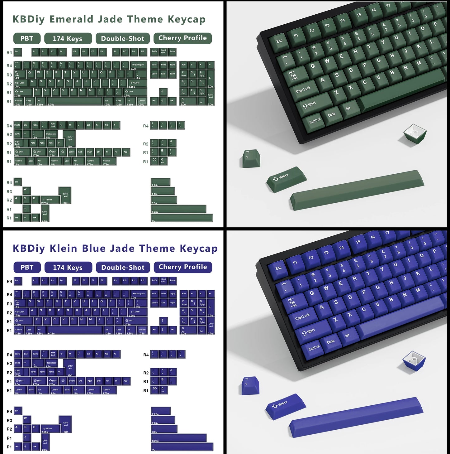 KBDiy GMK Illusion Keycap Cherry Profile Double Shot PBT ISO Keycaps For Gamer Mechanical Keyboard Kit Gaming Point Retro Keycap