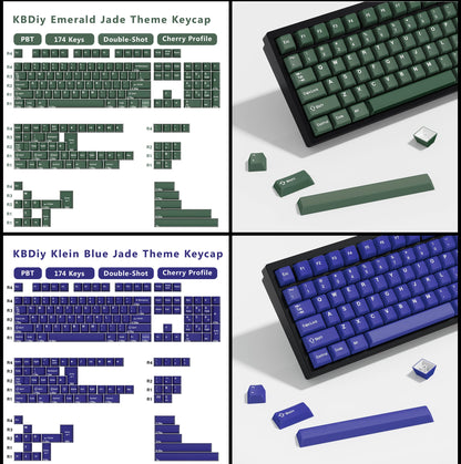 KBDiy GMK Illusion Keycap Cherry Profile Double Shot PBT ISO Keycaps For Gamer Mechanical Keyboard Kit Gaming Point Retro Keycap