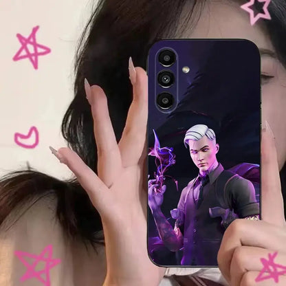 R-Royales F-Fortnites  Phone Case For Samsung S24,S21,S22,S23,S30,Ultra,S20,Plus,Fe,Lite,Note,10,9,5G Black Soft Cover