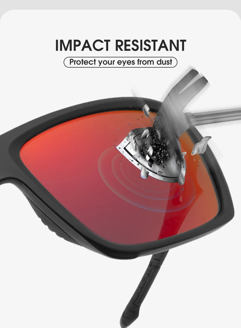 Kapvoe Polarized Hiking Eyewear Sunglasses for Men UV400 Lens Sunglasses Glasses PC Lens Glasses HD Lens Outdoor Sunglasses 2026