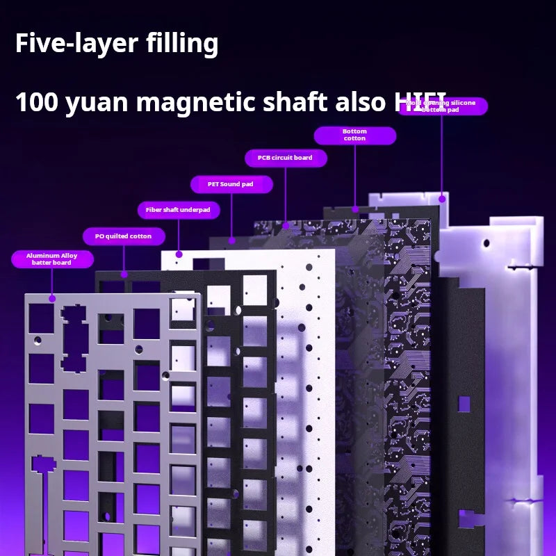 AULA HERO 68 HE Gaming Mechanical Keyboard Magnetic Axis RT Wired RGB Lighting 8K Polling Rate Side Engraving