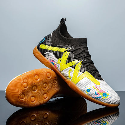 Zapatillas de fútbol para hombre, tacos de alto rendimiento, calzado profesional de fútbol sala, botas rápidas para campo de fútbol, zapatillas originales de entrenamiento para niño