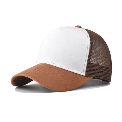 New Summer Mesh Baseball Cap Women Men Letter Patch Snapback Hat Casual Breathable Unisex Street Hip Hop Trucker Caps