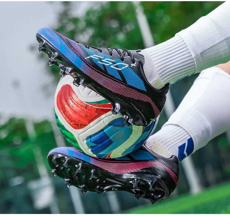 Nouvelles chaussures de football pour hommes, chaussures de sport d'extérieur, chaussures d'entraînement, chaussures de football antidérapantes, baskets professionnelles ultralégères unisexes