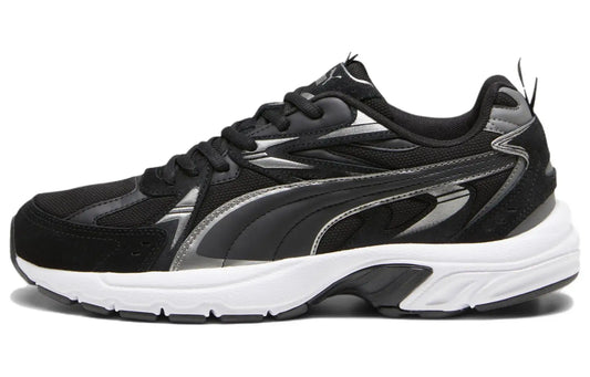 Chaussures de sport décontractées basses, respirantes et amortissantes Puma Milenio, couleur noire, 393489-01.