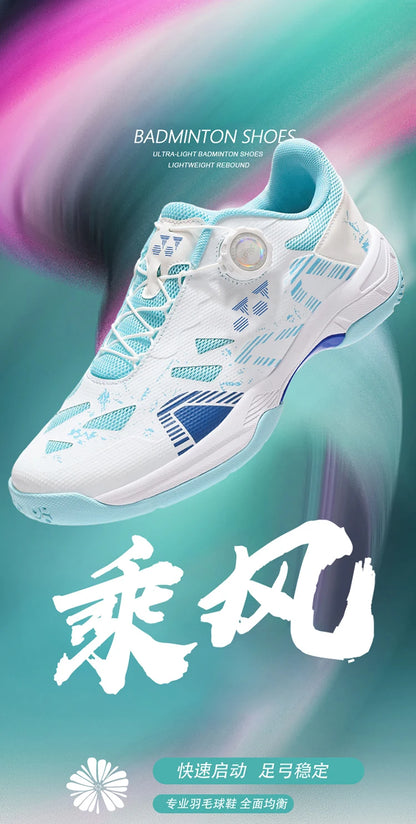 Badminton-Schuhe für Herren, Trainings- und Sportschuhe für drinnen und draußen, rutschfest, strapazierfähig, aus Mesh, atmungsaktiv, Tischtennis-Schuhe
