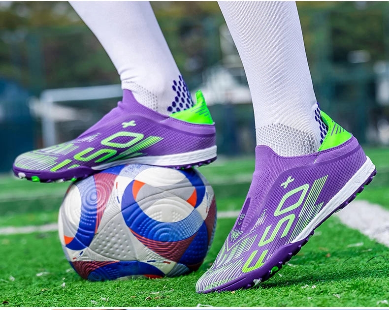 Nouvelles chaussures de football pour hommes, chaussures de football sur gazon, ultralégères, confortables, crampons d'intérieur antidérapants, crampons FG pour terrain synthétique, futsal, adulte, antidérapantes
