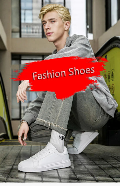 Herrenschuhe aus Kunstleder, Sneaker, trendige Freizeitschuhe, Herrensneaker, vulkanisierte Herrenschuhe, Paarschuhe, Damenschuhe