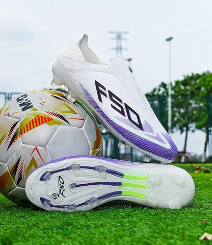 New Men Soccer Shoes Hot-selling Grass Cleats High-quality Match Outdoor Football Boots Non-Slip Boys Sneakers High-top Light
