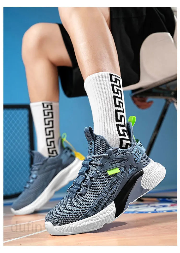 Nya herrskor, sneakers, lätta, casual, mode, löpning, elastiska, fritid, utomhus, mesh, sommar, sport, tennis, herr, promenad, storlek