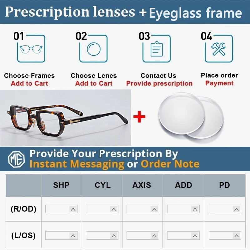 Fashion Design Handmade Square Acetate Sunglasses For Men Women Classic Sunglasses outdoor UV400 Protection Logo Customization