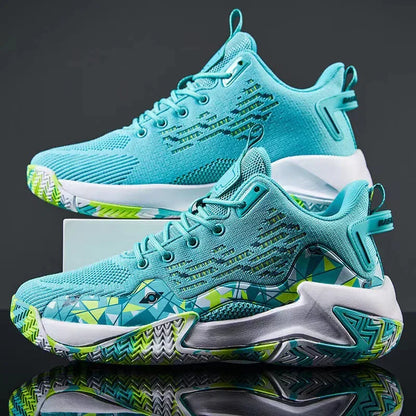 Men Basketball Shoes Breathable Cushioning Non-Slip Wearable High Quality Sports Shoes Gym Training Athletic Basketball Sneaker