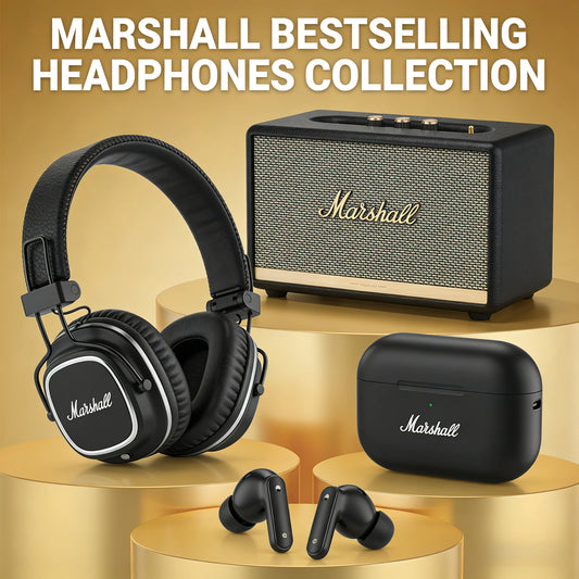 Marshall Motif II ANC True Wireless Earbuds Bluetooth 5.2 Noise Cancelling Headphones with Mic