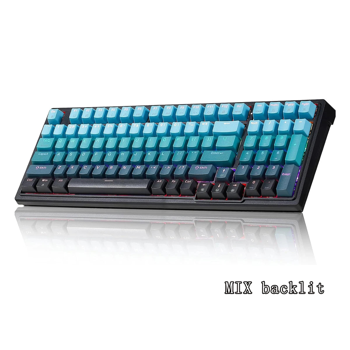 HEXGEARS M2 Mechanical Keyboard 87key Hot Swap PBT Gasket Structure White Backlit Macro Defined Gaming Mechanical Keyboard