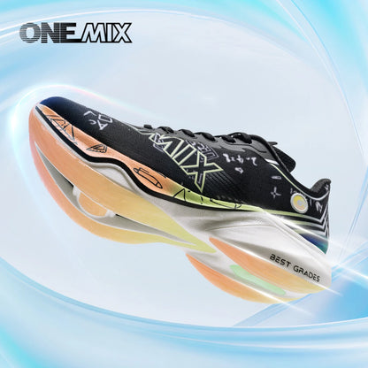 ONEMIX Neue Marathon-Laufschuhe mit Nylon-Carbonplatte, stoßdämpfende Profi-Rennschuhe mit stabiler Unterstützung, ultraleichte Rebound-Sneaker