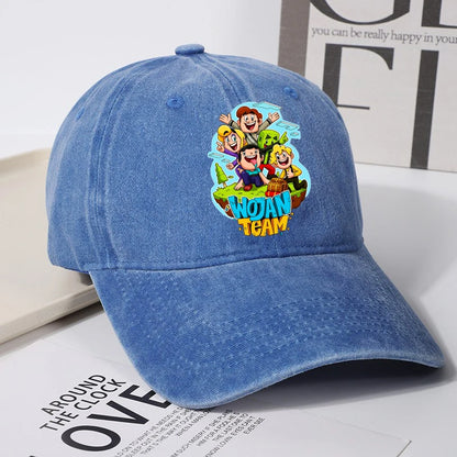 Wojan Team Baseball Cap for Women men Summer Adjustable Sun Hat boy girl Anime Cute Retro Sunbonnet Adult Headgear birthday Gift