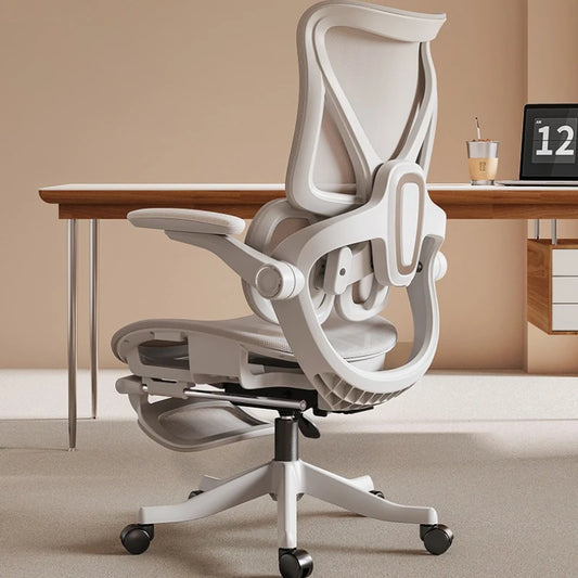 Ergonomic Office Chair with Floating Wing Lumbar Support, Adjustable Height Mesh Computer Chair, Swivel Rolling Office Chair for Home, Gaming & Office