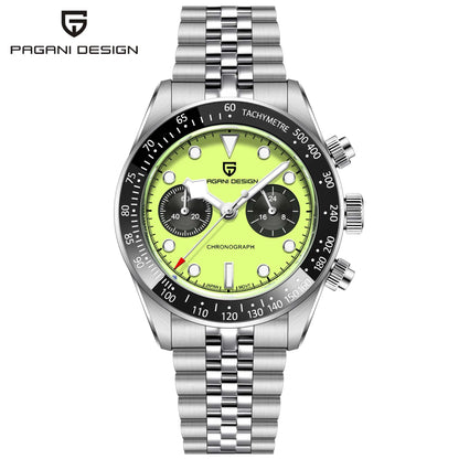 2026 New PAGANI DESIGN BB Flamingo Chronograph Luxury Sports Quartz Watch Men Sapphire mirror 100M Waterproof Fashion Wristwatch