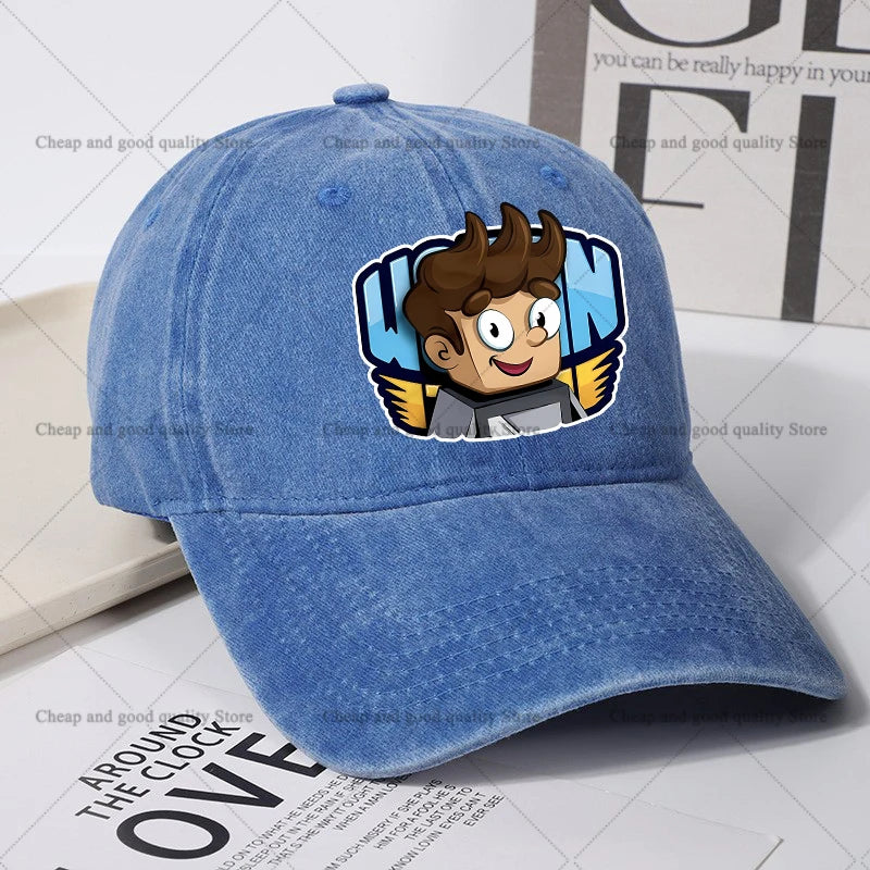 Wojan Team Baseball Cap for Women men Summer Adjustable Sun Hat boy girl Anime Cute Retro Sunbonnet Adult Headgear birthday Gift
