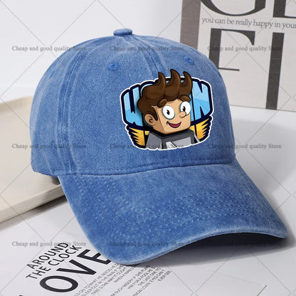 Wojan Team Baseball Cap for Women men Summer Adjustable Sun Hat boy girl Anime Cute Retro Sunbonnet Adult Headgear birthday Gift