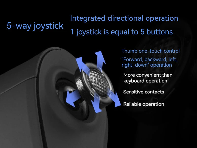 ZELOTES C-18 Vertical Mouse 11 Key Optical Mouse RGB Joysticks Programmable Laser Gaming Mice For PC Computer Gamer