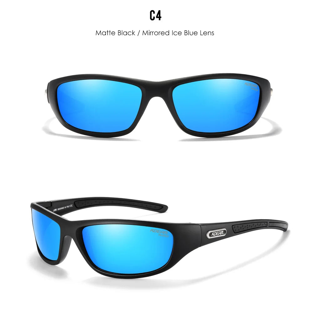 KDEAM Polarized Men's Sunglasses New Goggles Colorful Driving Glasses TR90 Hiking Camping Fishing Outdoor Cycling Gafas De Sol