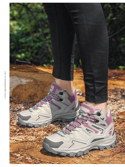 2025 New Hiking Shoes Unisex Outdoor Hiking Sports Shoes Camping Boots Ladies Waterproof Walking Shoes Non-slip Hiking Shoes