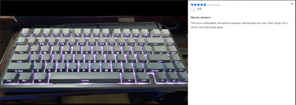 MCHOSE G75 Pro Wireless Mechanical Keyboard 75% Layout Gasket Mounted 5 Layers Dampening RGB Backlit Tri-Mode Hot Swappable