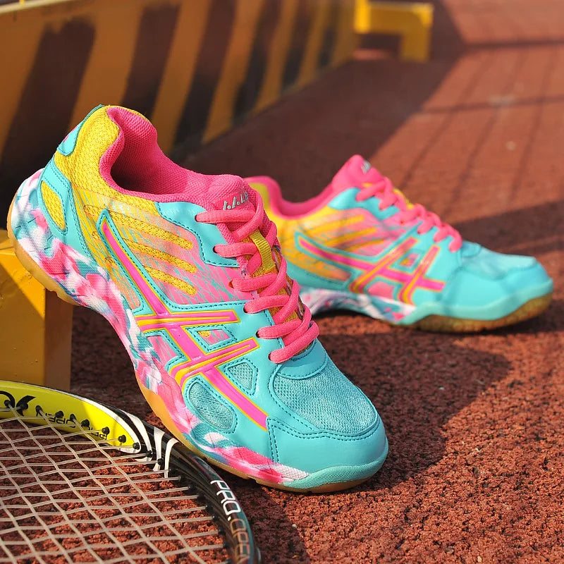 2022 New Women Sneakers Men Badminton Shoes Light Black Breathable Female Outdoor Sports Training Women Athletics Sports Green