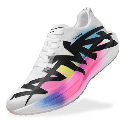 Men's Sports Shoes, Casual Running Shoes, Unisex Jogging Shoes, Popcorn Outsole, Lightweight Breathable Sports Shoes, Women's Non-Slip Shock-Absorbing Athletic Running Shoes Size 34-44