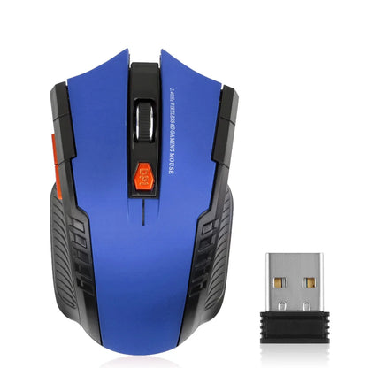 2.4G Wireless Mouse 1600DPI Optical Gaming Mouse with USB Receiver, 6-Button Ergonomic Wireless Mouse for PC, Laptop & Computer