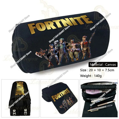 Fortnite Student Pencil Case Large Capacity Pencil Case Kids Toys Pen Bag School Supplies Stationery Pouch Boys Game Gifts