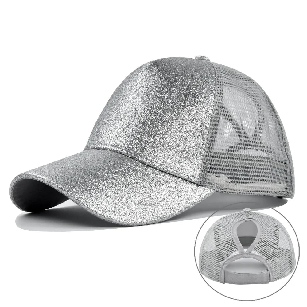 2023 Women Summer Ponytail Baseball Cap Cotton Camouflage Print Mesh Hat Adjustable Sports Golf Hat Girl Outdoor Casual Sun Hat