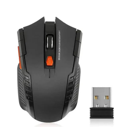 2.4G Wireless Mouse 1600DPI Optical Gaming Mouse with USB Receiver, 6-Button Ergonomic Wireless Mouse for PC, Laptop & Computer