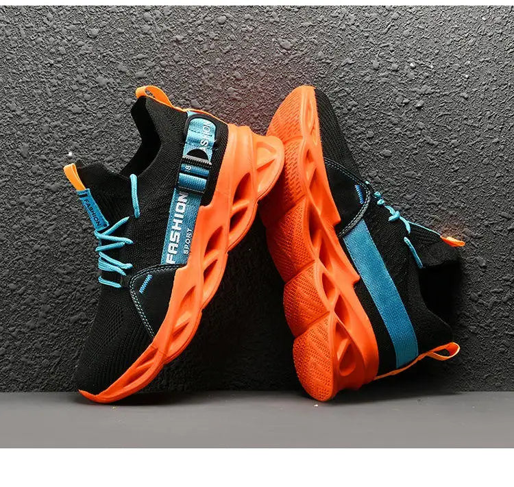 Sneakers casual viola alla moda per donna e uomo, scarpe da corsa Blade, taglie grandi 48, scarpe sportive leggere e traspiranti, sneakers da uomo in rete