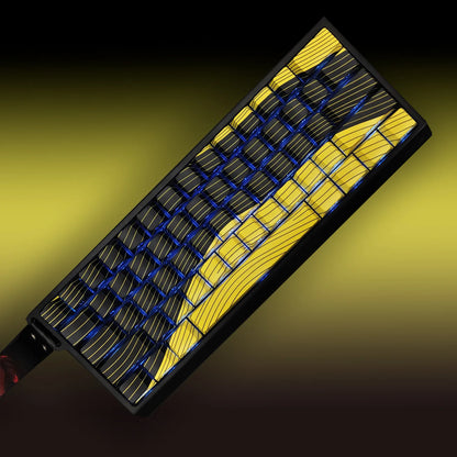 Contour Black and Red Side Engraved Translucent Keycaps PBT 128 Key Cherry Keycaps Suitable for Wooting Mechanical Keyboards