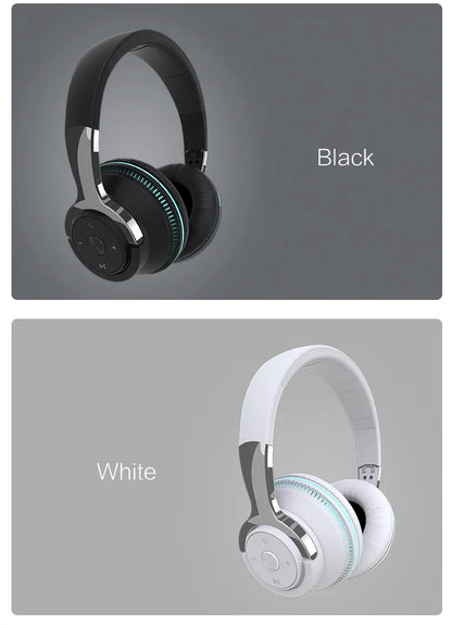 Casque Bluetooth sans fil avec micro, adaptateur USB, suppression du bruit, stéréo, pliable, basses puissantes pour TV