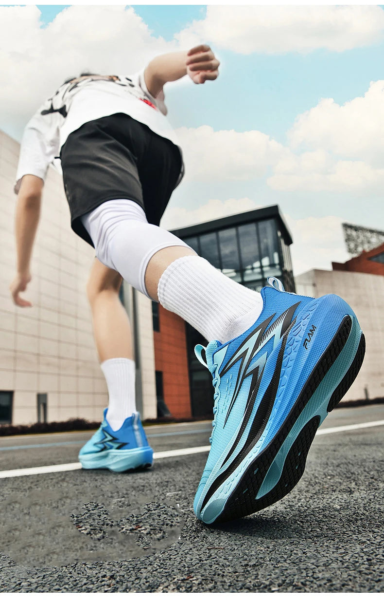 Men's Running Shoes Specialty Marathon Sports Shoes Breathable Lightweight Carbon Plate Women's Trend Athletic Sneakers Women