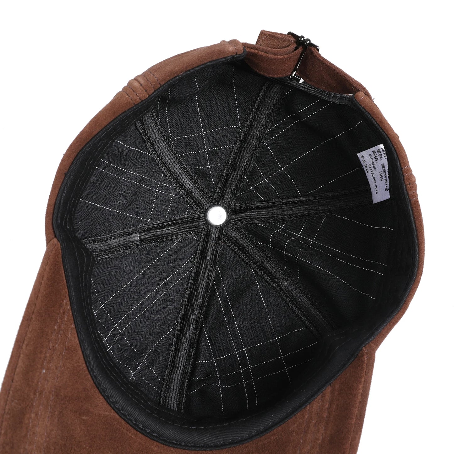 BOONJOVIA Unisex Genuine Suede Leather Baseball Caps for Mens Womens-Adjustable Buckle Back Real Leather Hats