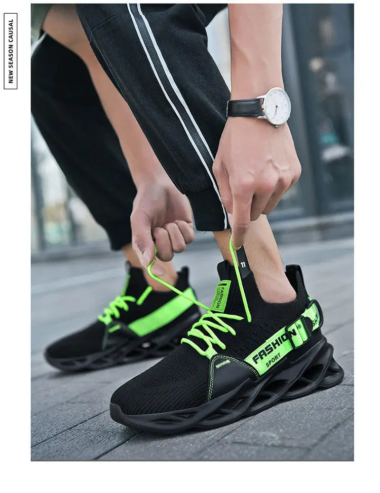 Sneakers casual viola alla moda per donna e uomo, scarpe da corsa Blade, taglie grandi 48, scarpe sportive leggere e traspiranti, sneakers da uomo in rete