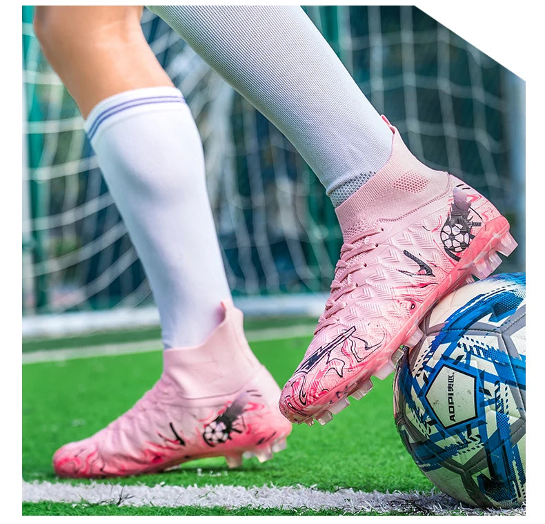 Chaussures de football professionnelles pour hommes, crampons de football, chaussures de football originales pour terrain intérieur, bottes d'entraînement sur gazon TF/FG, baskets