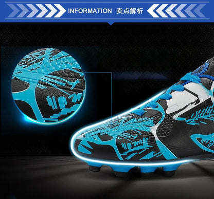 Children Soccer Shoes Sports Society Field Boy Football Shoes Futsal Fast Indoor Sneakers Original Ankle Cleats Football Boots