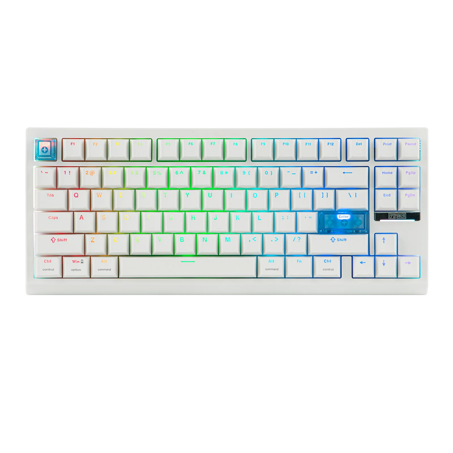 EPOMAKER G84 HE 75% ANSI US Layout Wired/BT/2.4Ghz Wireless Hall Effect Magnetic Mechanical Keyboard with DKS & SOCD Support